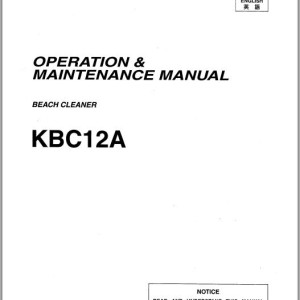 Kawasaki KBC12A Operation & Maintenance Manual 93194-00020