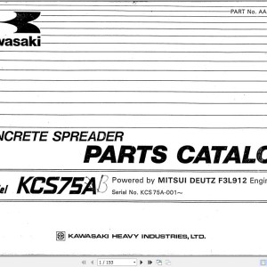 Kawasaki KCS75A Parts Catalog