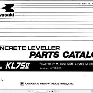 Kawasaki KL75II Parts Catalog