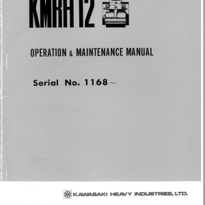 Kawasaki KMRH12 Operation & Maintenance Manual O3405-1