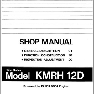 Kawasaki KMRH12D Shop Manual AAAS5215-2