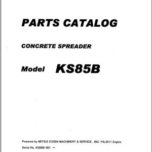 Kawasaki KS85B Parts Catalog 93399-00020