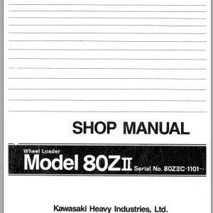 Kawasaki KSS80ZII Shop Manual