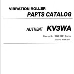 Kawasaki KV3WA Parts Catalog