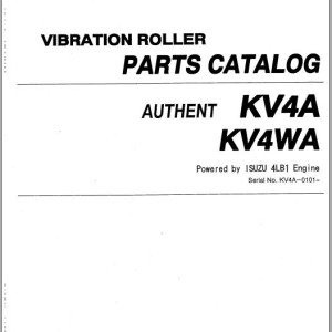 Kawasaki KV4A KV4WA Parts Catalog