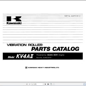 Kawasaki KV4AII Parts Catalog