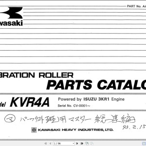 Kawasaki KVR4 KVR4A Parts Catalog