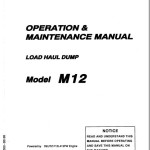 Kawasaki M12 Operation & Maintenance Manual 93135-00010 (EXP)