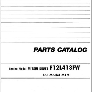 Kawasaki M12 Parts Catalog