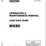 Kawasaki MX80 Operation & Maintenance Manual 93133-00042 (EXP)
