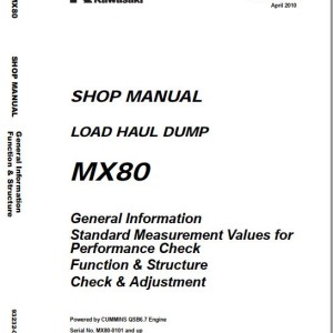 Kawasaki MX80 Shop Manual 93232-00051 (EXP)