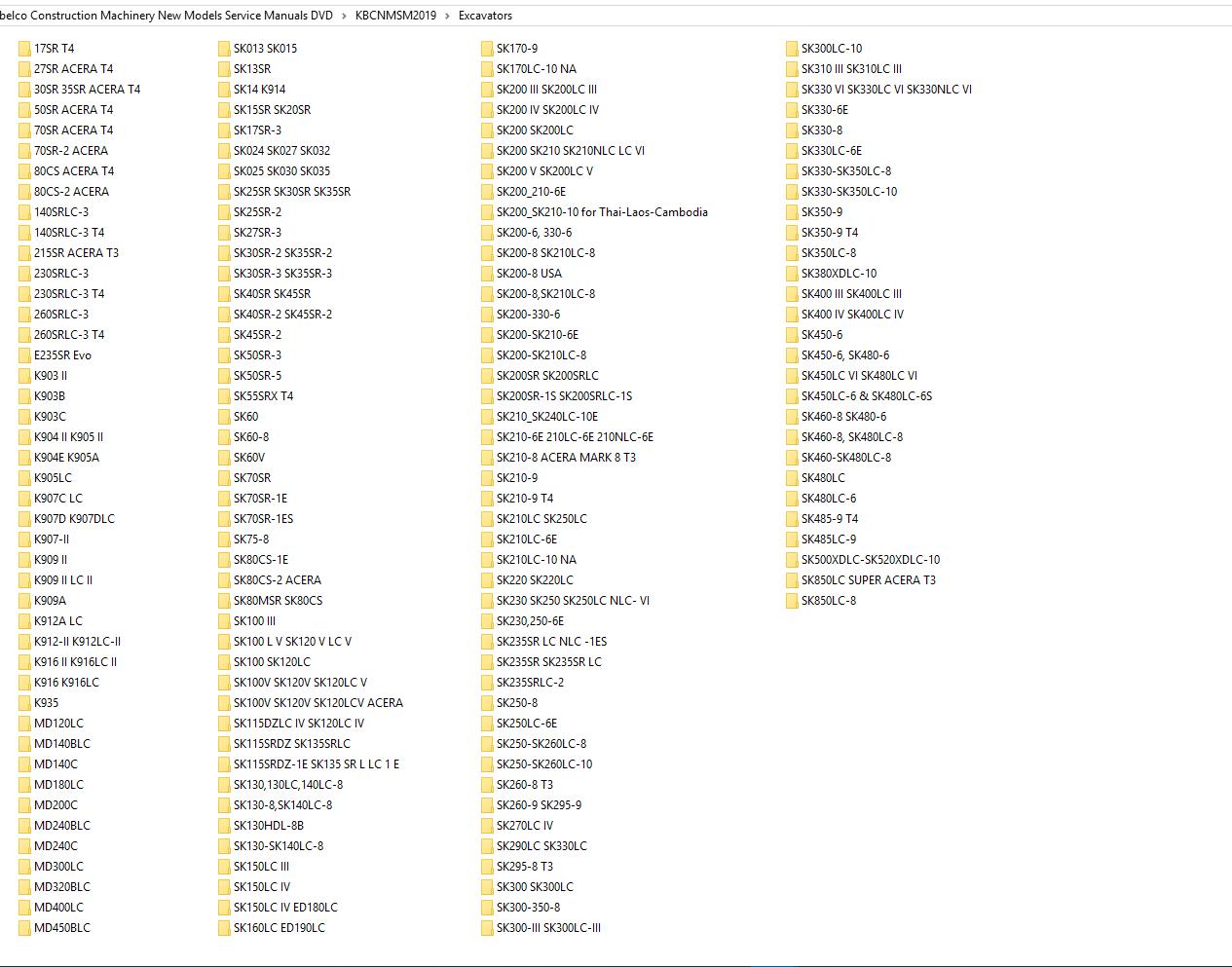 Kobelco 26.72 GB PDF Full Model Service Manual Shop Manual 2020 (5)