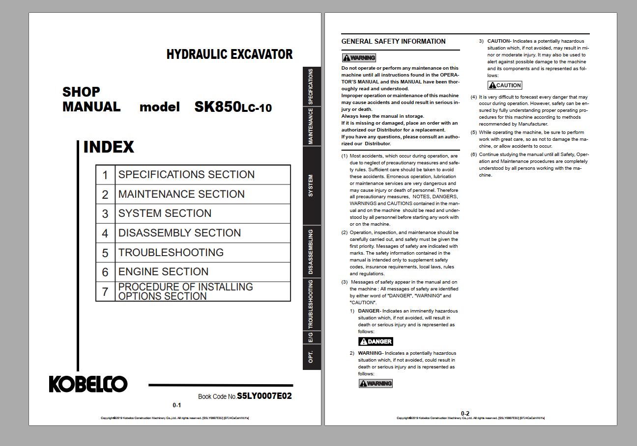 Kobelco 38 GB PDF Updated 2021 Service Shop Manual (10)