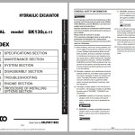 Kobelco 38 GB PDF Updated 2021 Service Shop Manual