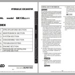 Kobelco 38 GB PDF Updated 2021 Service Shop Manual