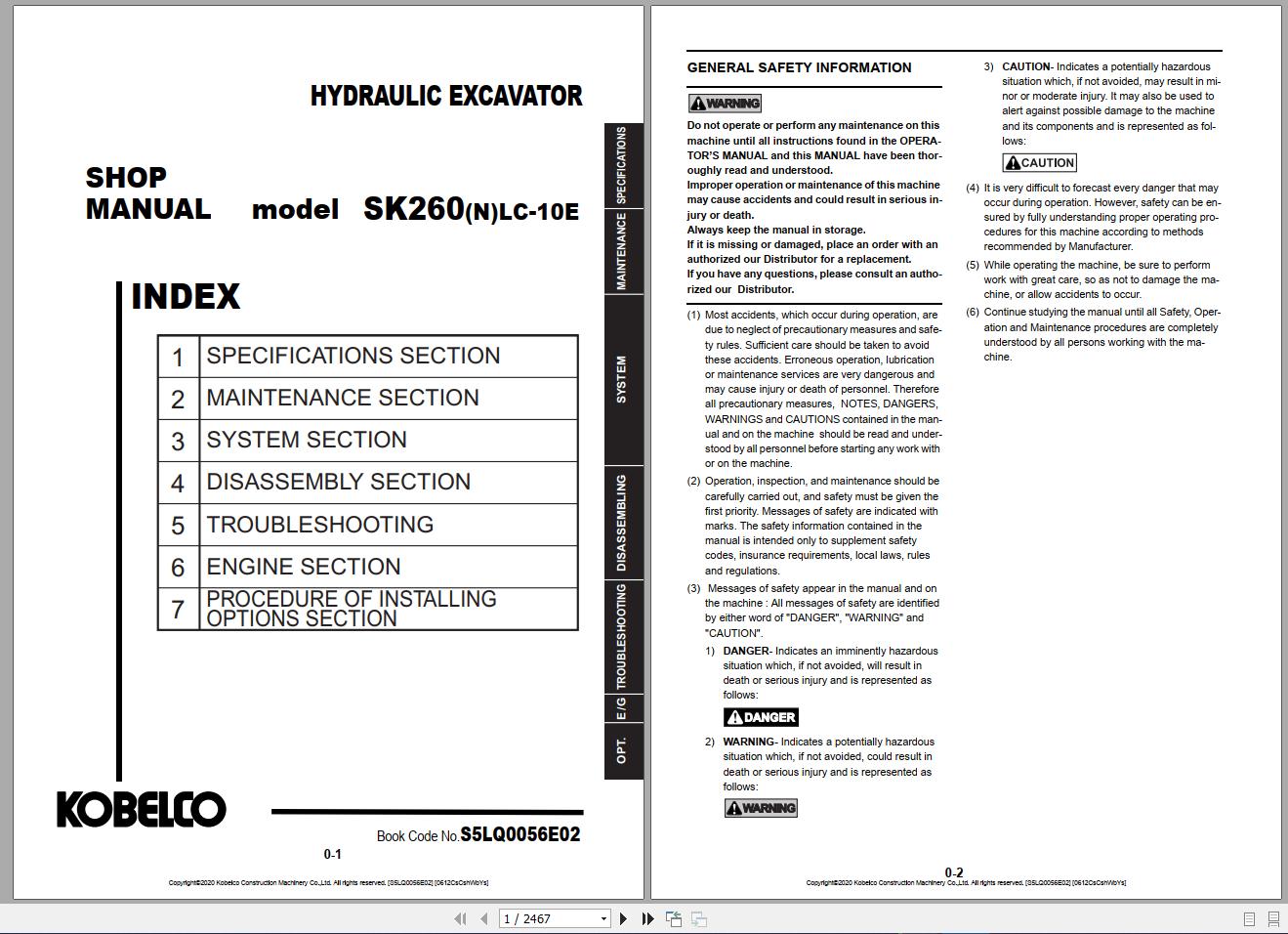 Kobelco 6.17 GB PDF Updated 2021 Service Shop Manual (4)