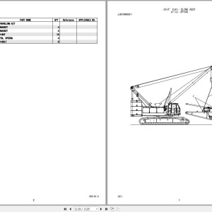 Kobelco CK2500 Parts Manual S3JD10003ZO