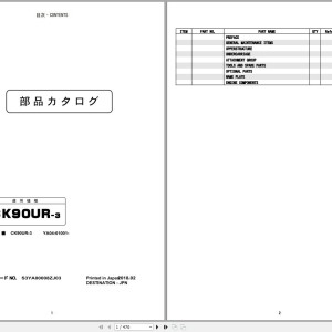 Kobelco CK90UR-3 Parts Manual S3YA00008ZJ