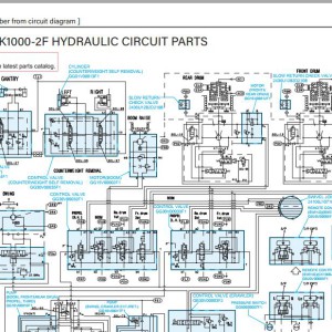 Kobelco CK1000-2F Electric and Hydraulic Circuit Diagram