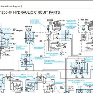 Kobelco CK1200-1F Electric and Hydraulic Circuit Diagram