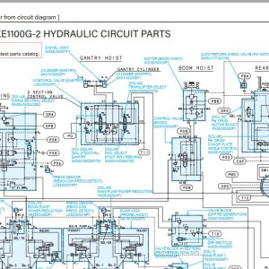 Kobelco CK1200G-2 Electric and Hydraulic Circuit Diagram