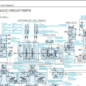 Kobelco CK1200G-3 Electric and Hydraulic Circuit Diagram