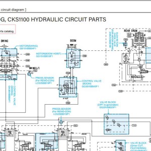 Kobelco CK1200G Electric and Hydraulic Circuit Diagram