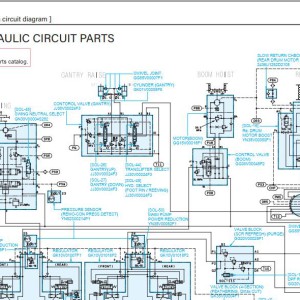 Kobelco CK1600G-3 Electric and Hydraulic Circuit Diagram