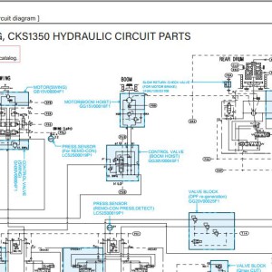 Kobelco CK1600G Electric and Hydraulic Circuit Diagram