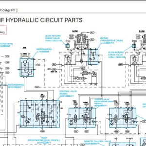 Kobelco CK2000-1F Electric and Hydraulic Circuit Diagram