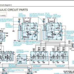 Kobelco CK2000G-3 Electric and Hydraulic Circuit Diagram