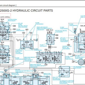 Kobelco CK2750G-2 Electric and Hydraulic Circuit Diagram
