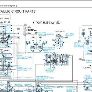 Kobelco CK2750G-3 Electric and Hydraulic Circuit Diagram