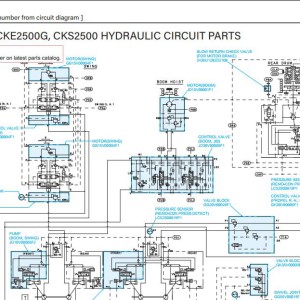 Kobelco CK2750G Electric and Hydraulic Circuit Diagram