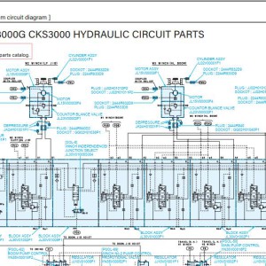 Kobelco CK3300G-2 CKE3000G CKS3000 Hydraulic Circuit Diagram