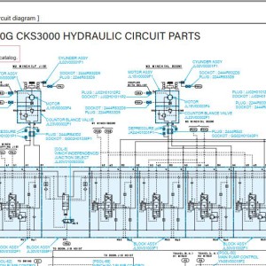 Kobelco CK3300G-2 Electric and Hydraulic Circuit Diagram
