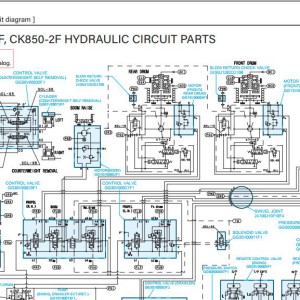 Kobelco CK850-2F Electric and Hydraulic Circuit Diagram