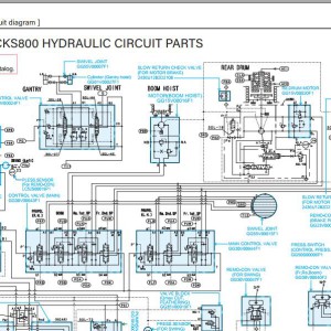 Kobelco CK850G Electric and Hydraulic Circuit Diagram