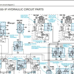 Kobelco CKE1100-1F Electric and Hydraulic Circuit Diagram