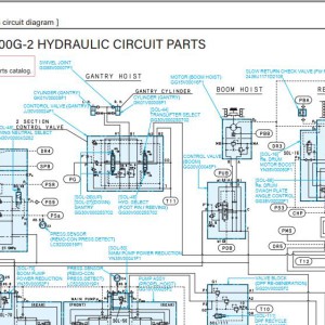 Kobelco CKE1100G-2 Electric and Hydraulic Circuit Diagram