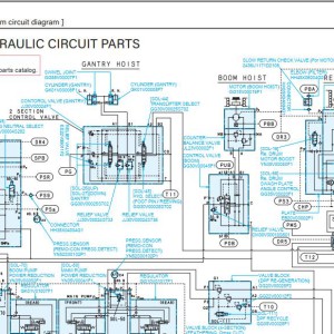 Kobelco CKE1100G-3 Electric and Hydraulic Circuit Diagram