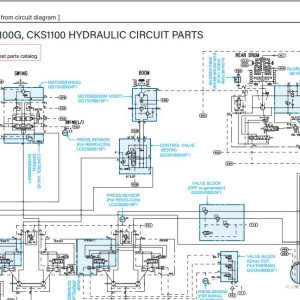 Kobelco CKE1100G Electric and Hydraulic Circuit Diagram