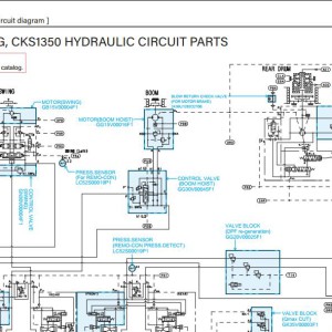 Kobelco CKE1350G Electric and Hydraulic Circuit Diagram