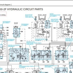 Kobelco CKE2500-2F Electric and Hydraulic Circuit Diagram