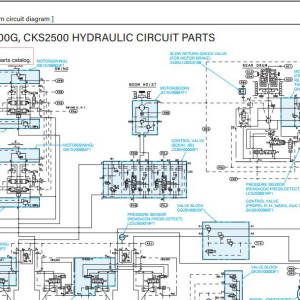 Kobelco CKE2500G Electric and Hydraulic Circuit Diagram