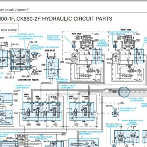 Kobelco CKE700-1F Electric and Hydraulic Circuit Diagram