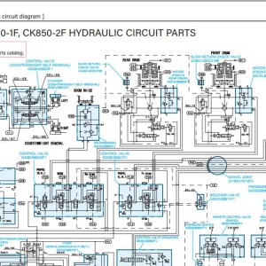 Kobelco CKE800-1F Electric and Hydraulic Circuit Diagram
