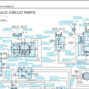 Kobelco CKE800G-3 Electric and Hydraulic Circuit Diagram