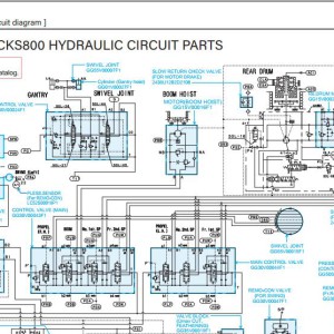 Kobelco CKE800G Electric and Hydraulic Circuit Diagram