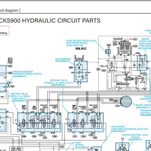 Kobelco CKE900G Electric and Hydraulic Circuit Diagram